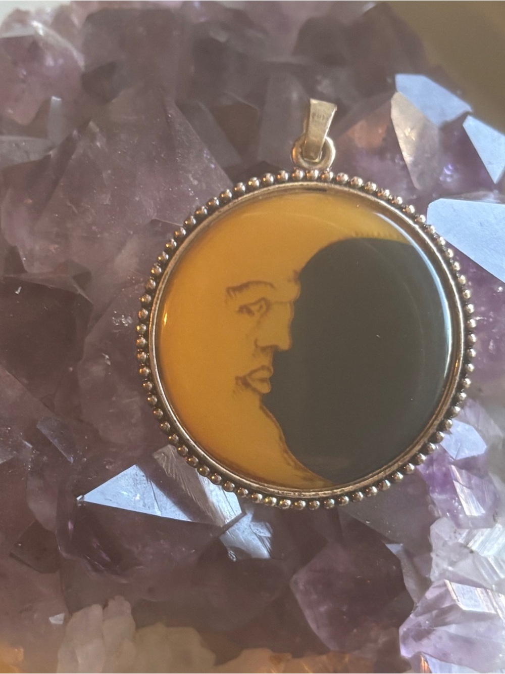 Moon Face Pendant